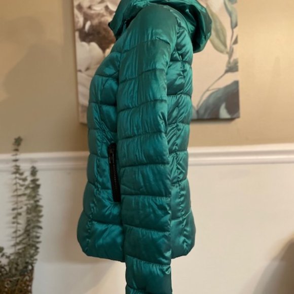 A.N.A Packable Teal Down Coat Sz S - Picture 3 of 10